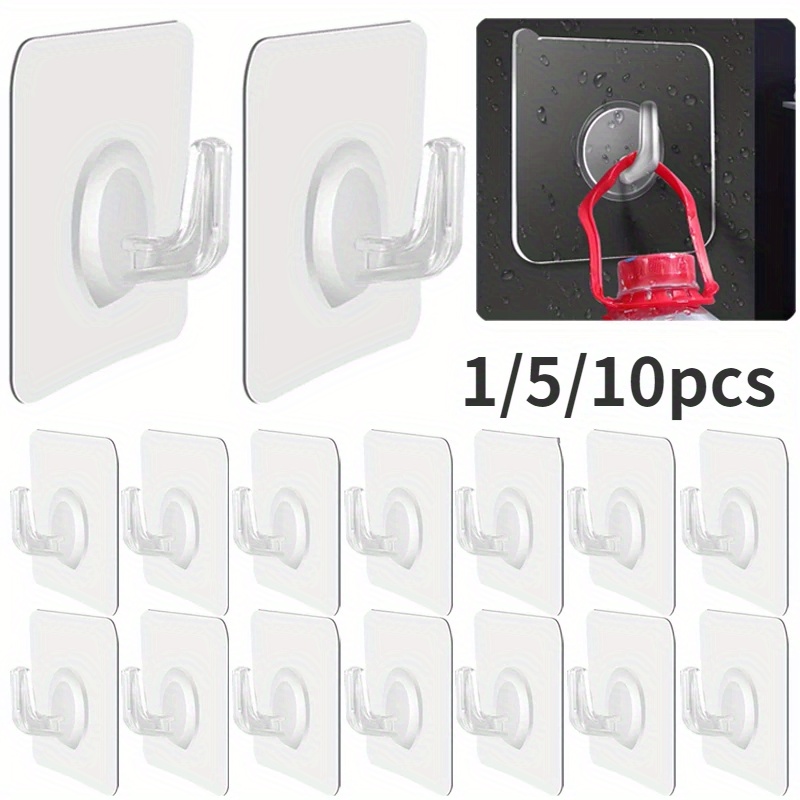 Wall Adhesive Hooks Heavy Duty Wall Hooks Transparent - Temu United Kingdom