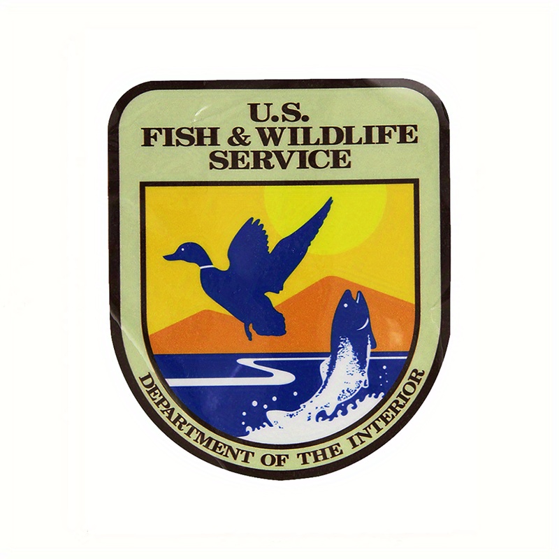 US Fish And Wildlife Service Car Sticker For Laptop Bottle Truck Phone  Motorcycle Vehicle Paint Window Wall Cup Fishing Boat Skateboard Decal