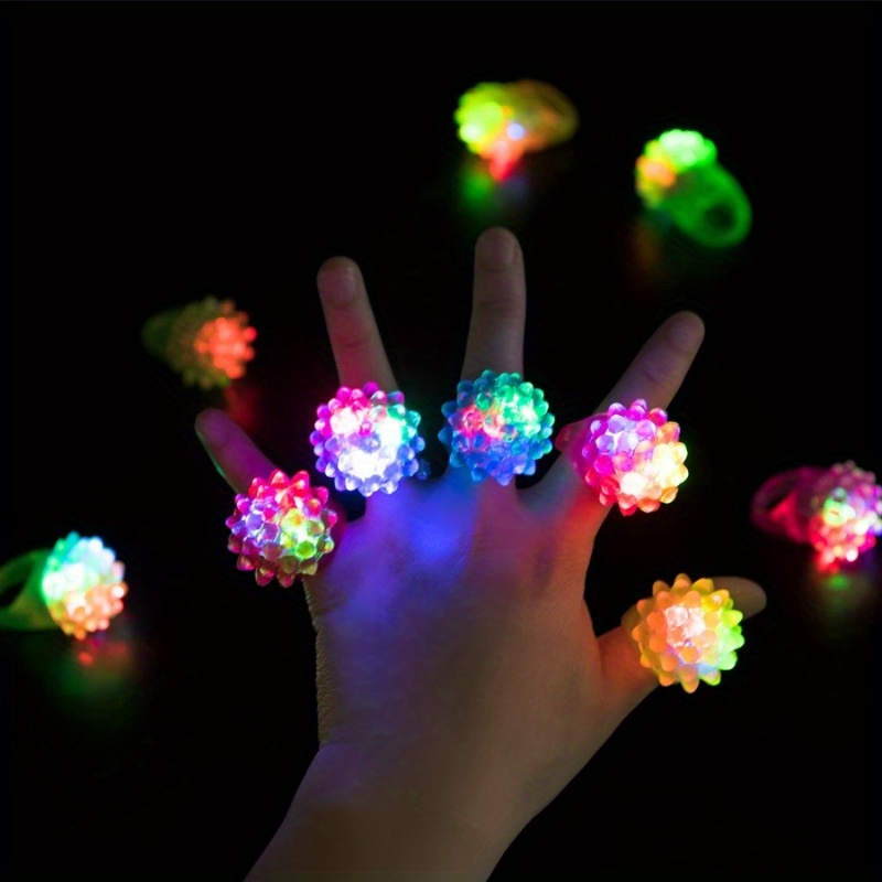 Glowing Luminous Ring Led Light Glow Party, Finger Led Lights Ring