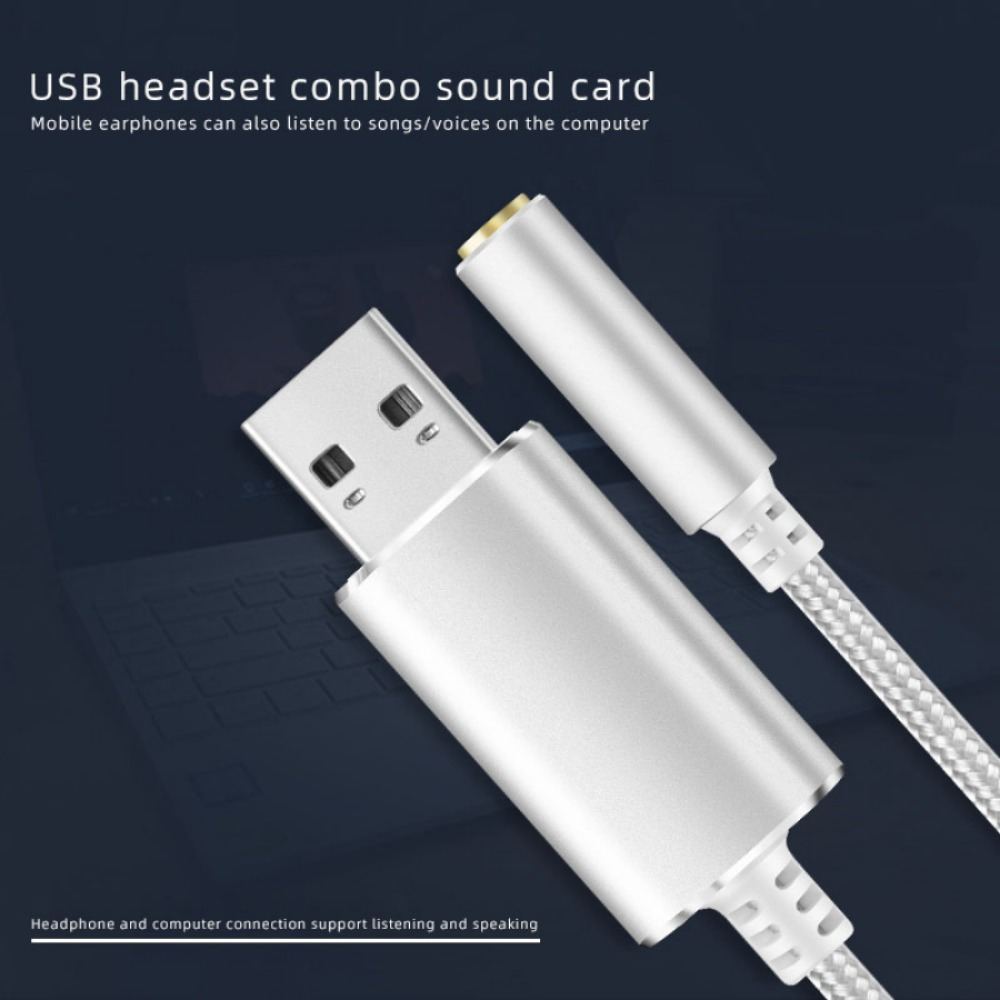 Usb Aux Headphone Jack Cable Audio Adapter Pc Ps4 Laptop Temu