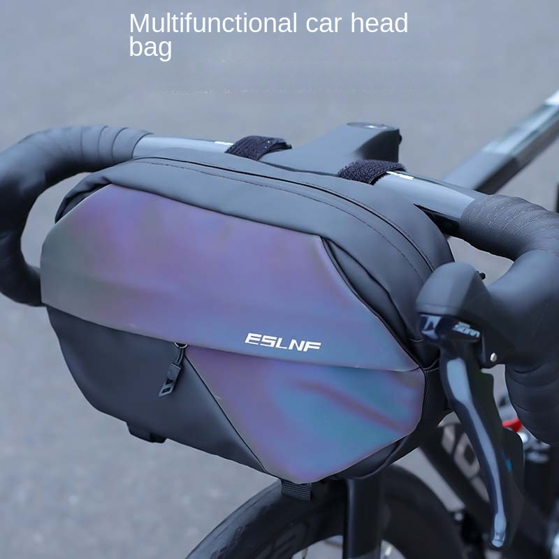 

Bicycle Bag, Outdoor Sports Multifunctional Satchel Bag, Road Bike Mtb Reflective Waterproof Head Bag