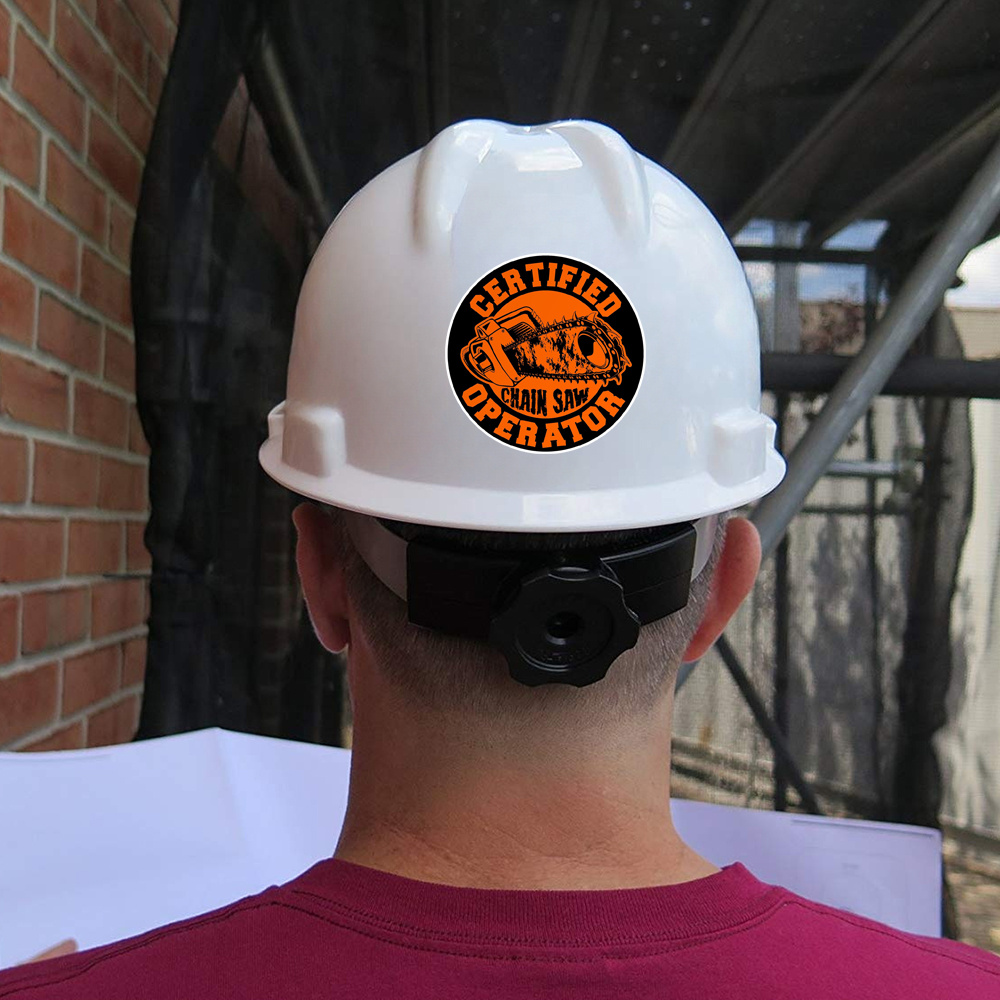Adesivi Divertenti Per Casco Da Lavoro - 3 Decorazioni Per Operatore Motosega O Laborer