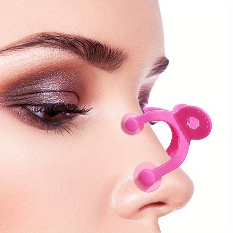 6pcs/set Nose Clip Corrector Massage Tool Nose Up Lifting Shaping
