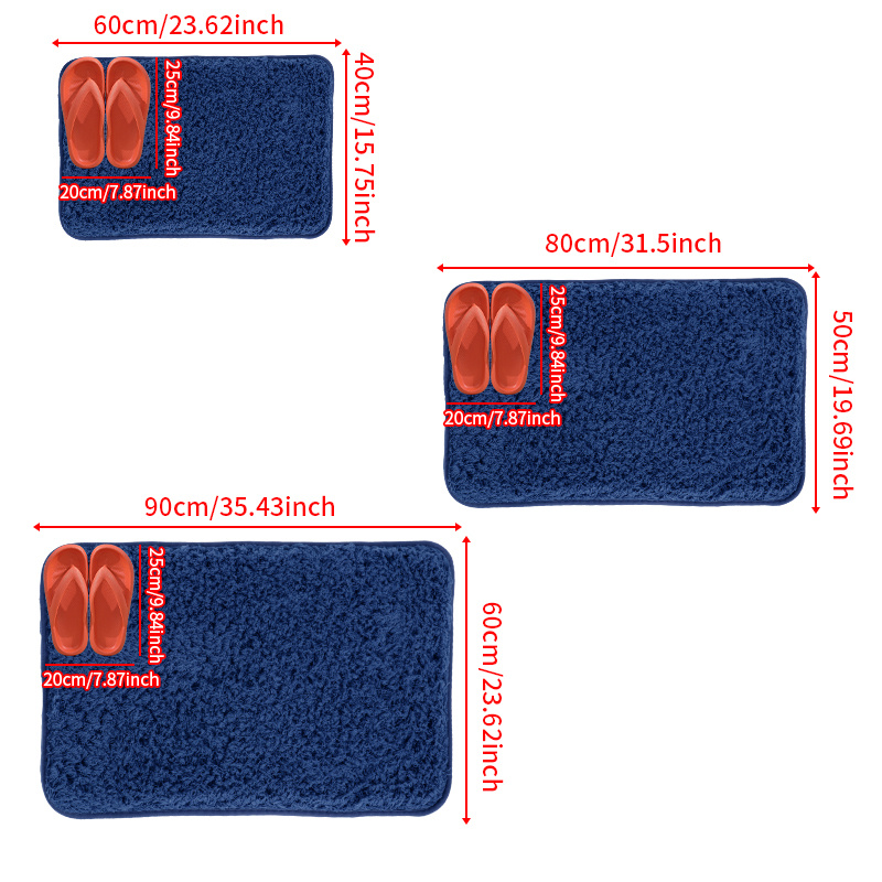Bath Mats Soft Thick Quick Absorb Water Indoor Outdoor Door Temu