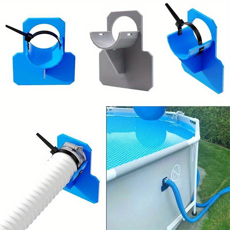 

1 Pack, Swimming Pool Pipe Holder Mount Supports Pipes 30-38mm For Home Inflatable Pool Ground Hose Outlet Cable Tie Piscinas Adults