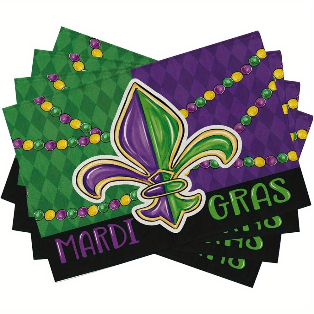 mardi gras theme table