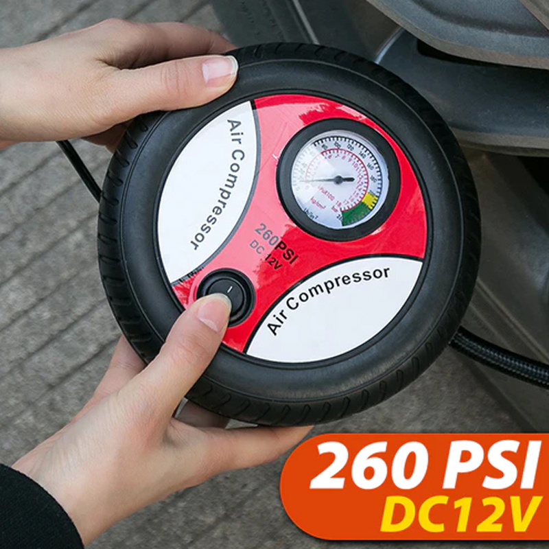 5€01 sur 260PSI DC Portable électrique Mini gonfleur de pneu compresseur  d'air de voiture Pompe automatique - Accessoire téléphonie pour voiture -  Achat & prix