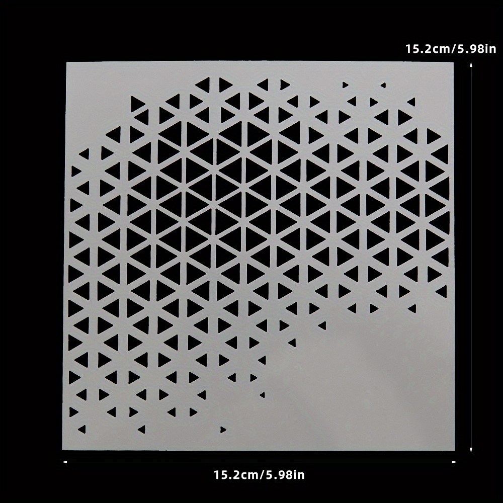 Artistic Geometric Arrangement Patterns Diy Layering Stencils Painting Coloring Embossing Album Decorative Template
