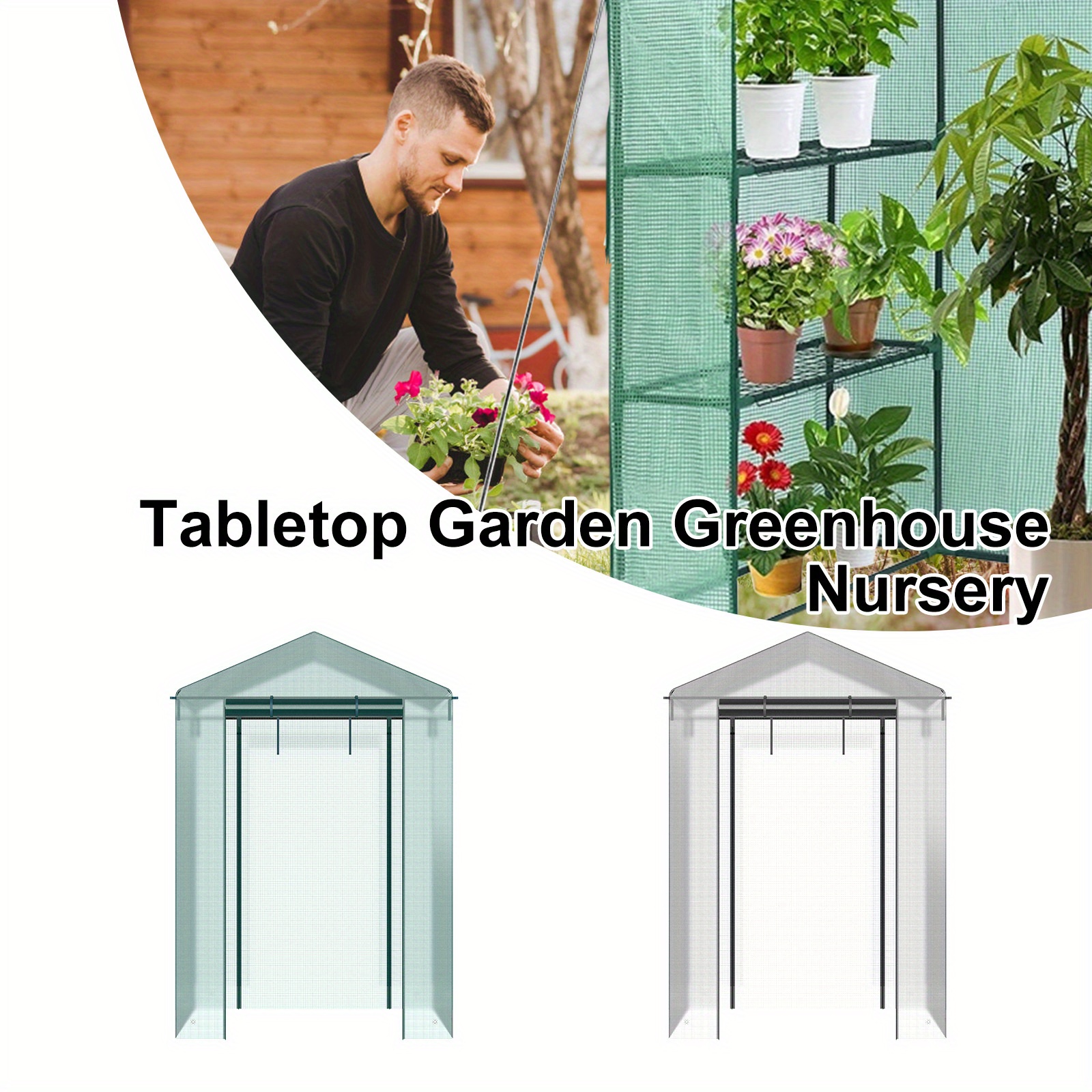 2 layer Shelves Greenhouse Cover Pvc Transparent Replacement - Temu