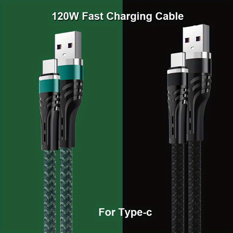 Câble USB C De Charge Rapide En Nylon Tressé, Câble De Type C Pour