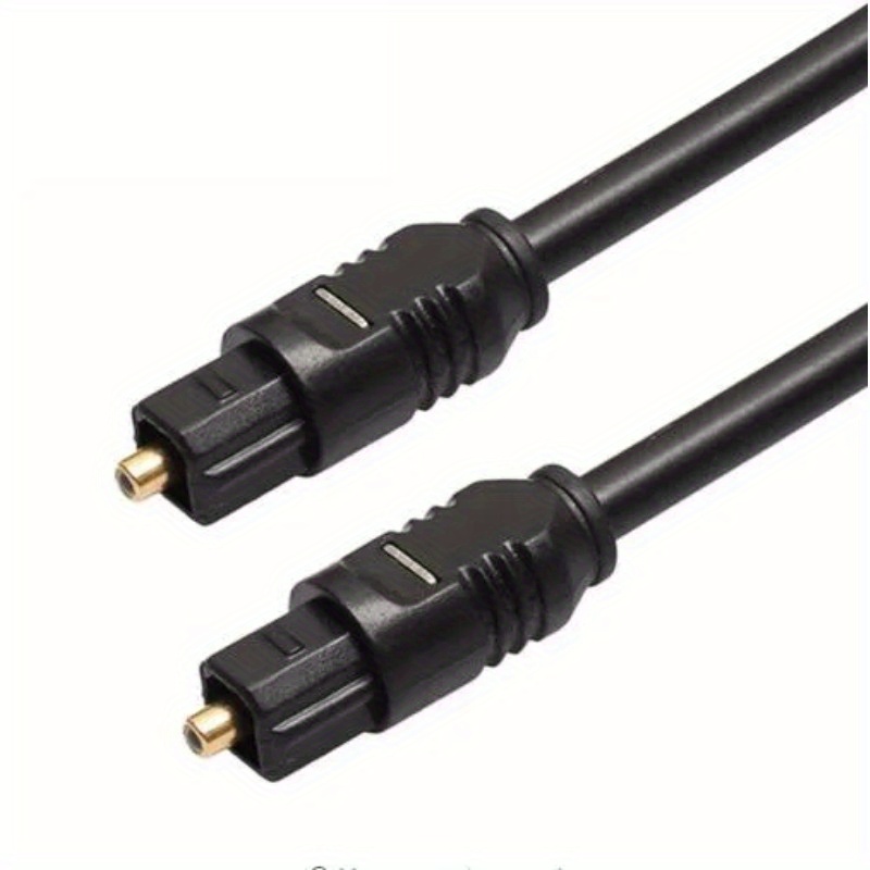 Cable Audio Óptico Digital Fibra Óptica 3 Metros Od 6.0mm Macho Negro