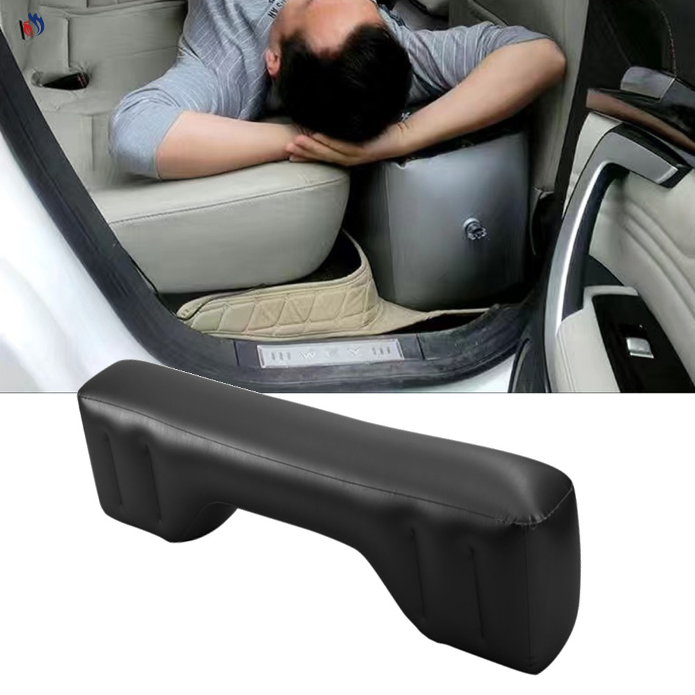 Colchón de coche inflable asiento trasero hueco almohadilla impresión cojín  de cama de aire para viajes en coche