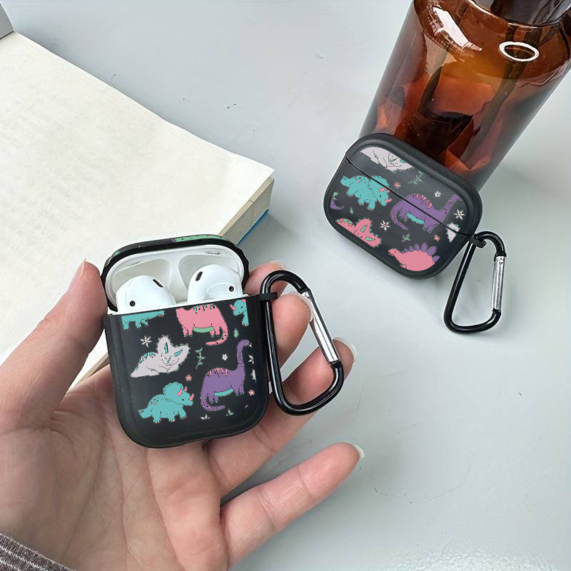 

Colored Animation Dragon Silicone Case With Keychain Bag For Airpods 1 2 3 Cover Earphone Case Airpods Pro Ery Protective Charing Soft Cases For Air Pods 3 2 1 Pro Cover