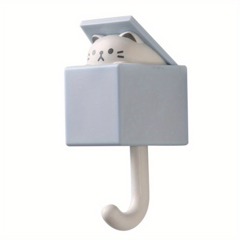Cartoon Cat Hook Self Adhesive Dormitory Bedroom Door Hooks - Temu