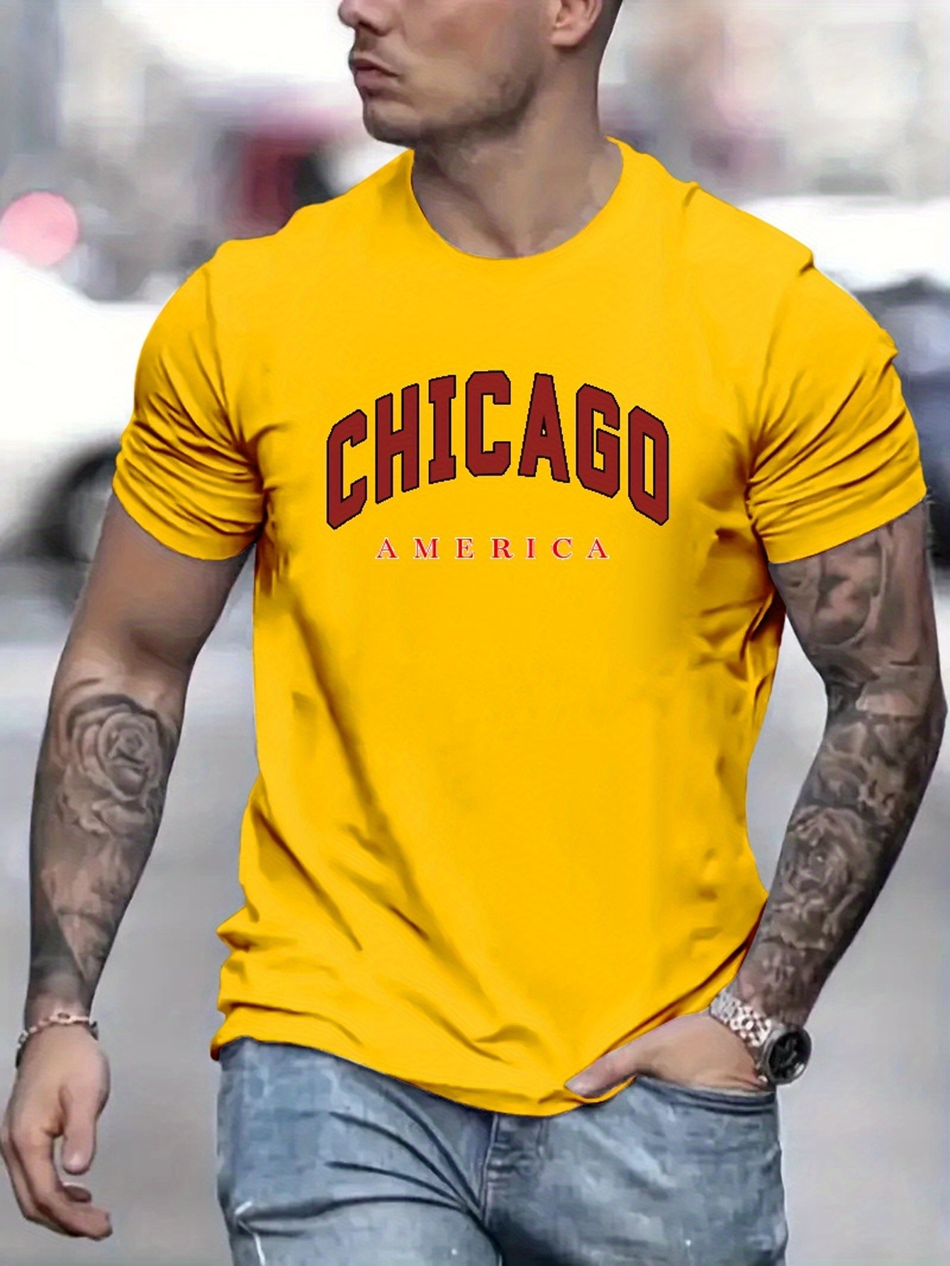 forty seven brand Nwt S M scrum tee men's 284112 Chicago