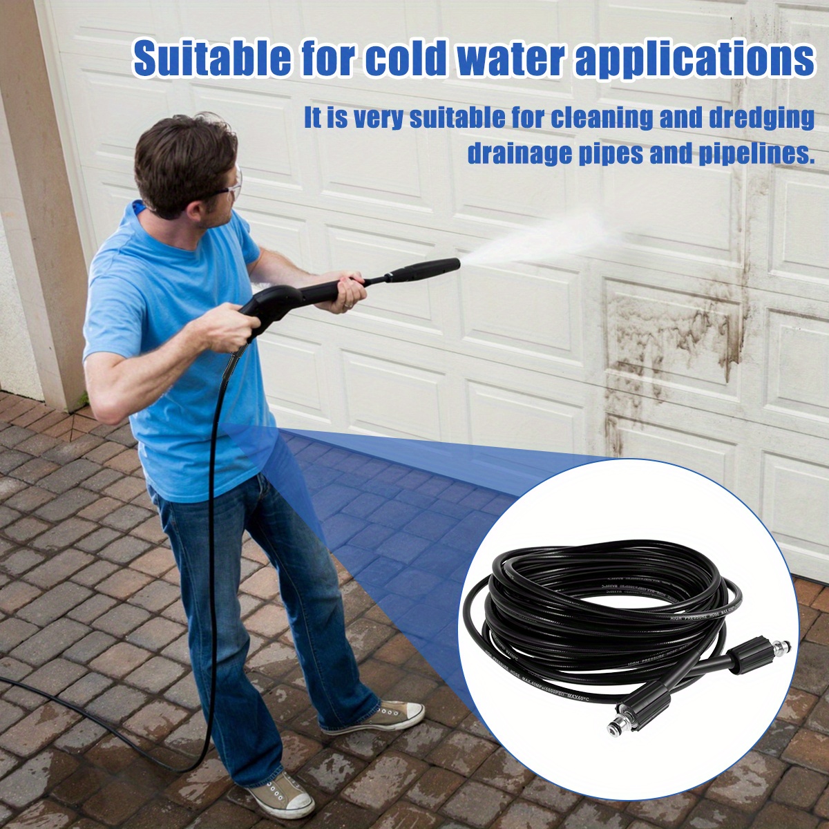 Water Hose Washers High Pressure Washer Rubber Hose Pipe with