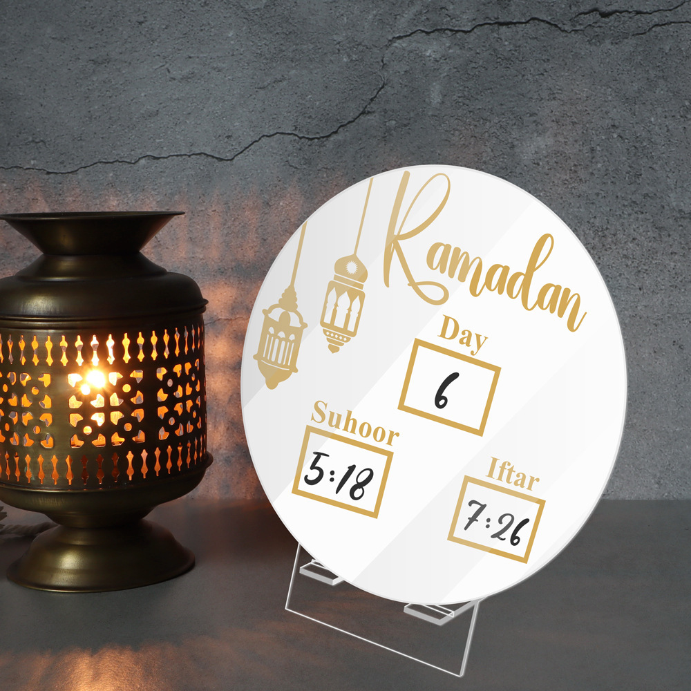 Ramadán Decoración De Madera Islam Musulmán Eid Ramadán DIY Luna