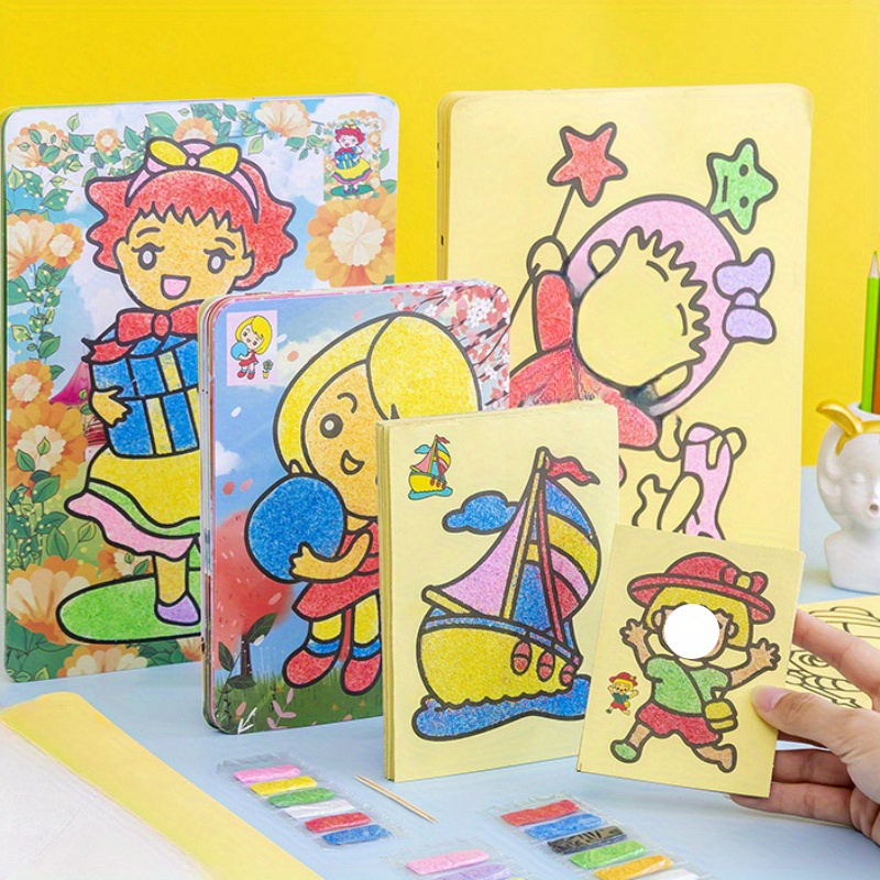 Puzzle Diy Fashion Princess Coloring Set Toy Makeup Book - Temu