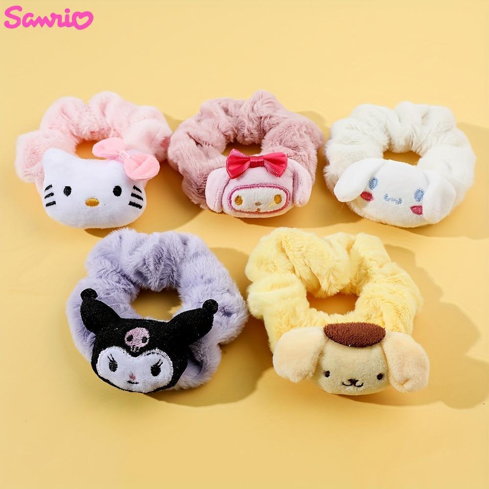 Sanrio Kuromi – bandeau de cheveux en peluche pour filles, avec mélodie,  dessin animé, mignon, décoration de tête, articles de toilette, cadeaux de  noël pour enfants