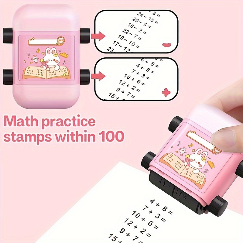 Smart Math Roller Stamp Boost Math Learning Kids Addition Temu