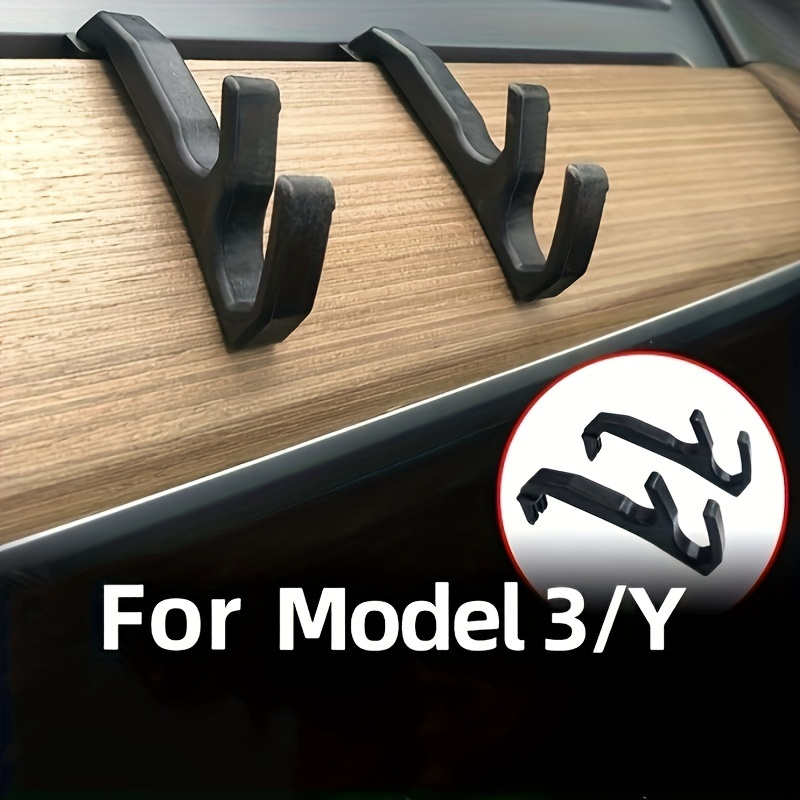 1 pc Car Seat Back Headrest Hook Clip with Tesla Logo for Tesla Model S  Model X