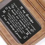 Engraved Metal Wallet Card, "I Love You" Postcard For Expressing Love, Wallet Card & Gift For Grandpa, Father
