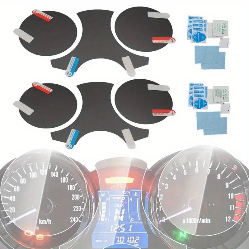 Für Cafe Racer Motorrad Tacho Instrument Kilometerzähler Drehzahlmesser  Dashboard Öl Gauge LCD Digital Dash Anzeige Universal