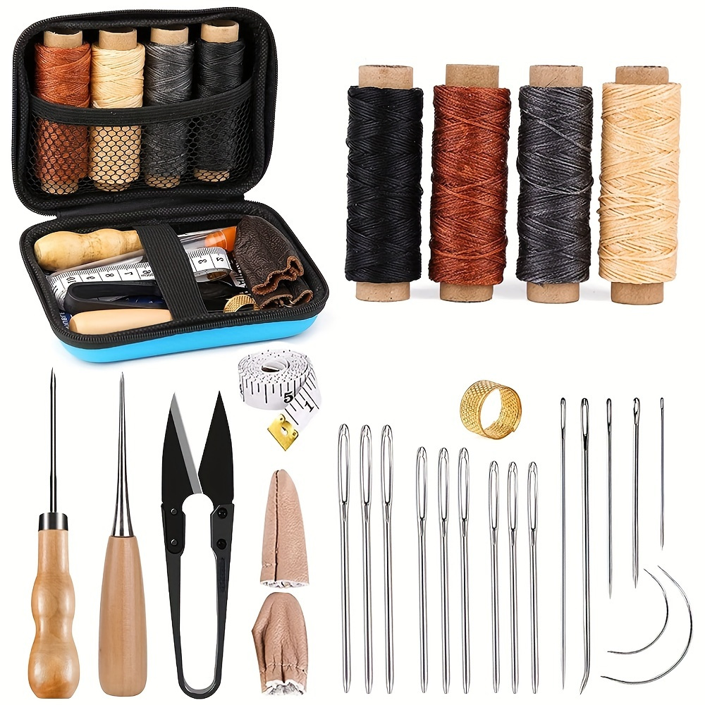 Leather Craft Tools Leather Working Tools Kit Storage Bag - Temu Germany