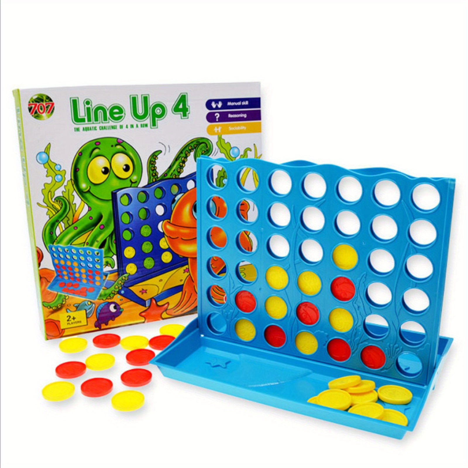 Bestseller Connect 4 Classic Grid 4 In A Row Game Giochi - Temu Italy