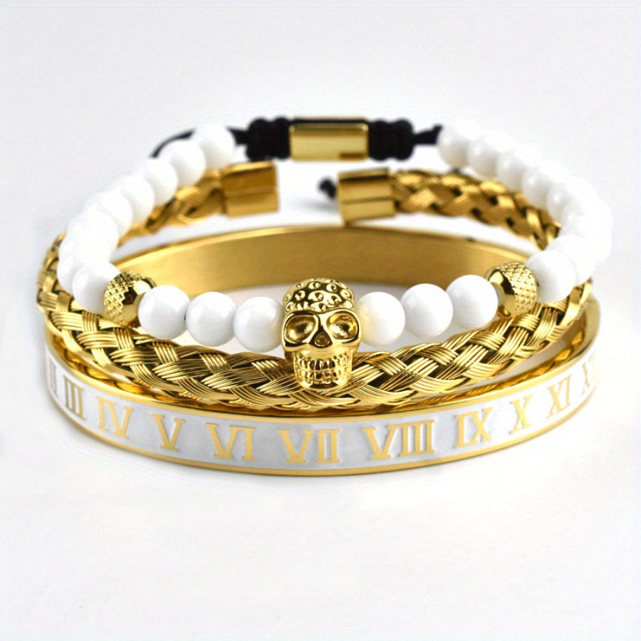 Skull and crown on sale bracelet