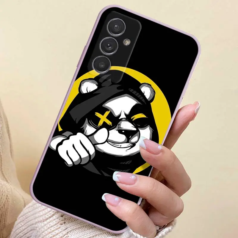 Panda Pattern Tpu Soft Matte Case Samsung Galaxy S/a Series - Temu ...