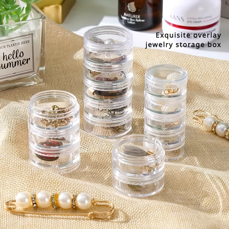 1pc Rotatable Storage Box Multi Layers Transparent Jewelry - Temu Canada