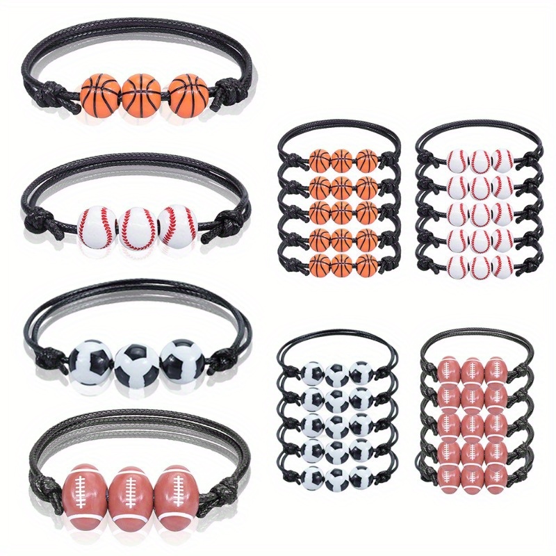 Stylish Sports Bracelets Perfect For Friendship Show Your - Temu