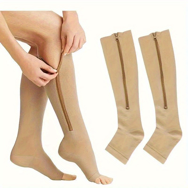 Womens Plus Size Compression Pantyhose 15 21mmhg Graduated Support For  Varicose Veins Edema Open Toe Opaque Tight Stockings S 5xl - Sports &  Outdoors - Temu Australia