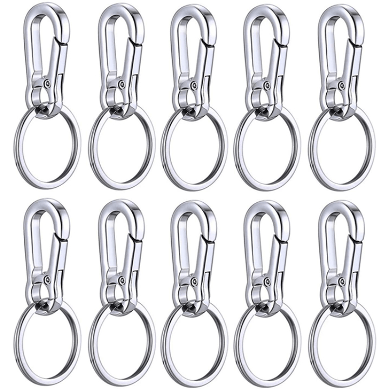 3pcs Keychain Key Ring Carabiner Clip Bag Keyring Chain Fob Holder