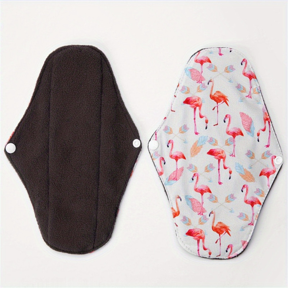 Reusable Charcoal Bamboo Menstrual Pads: Soft Washable - Temu