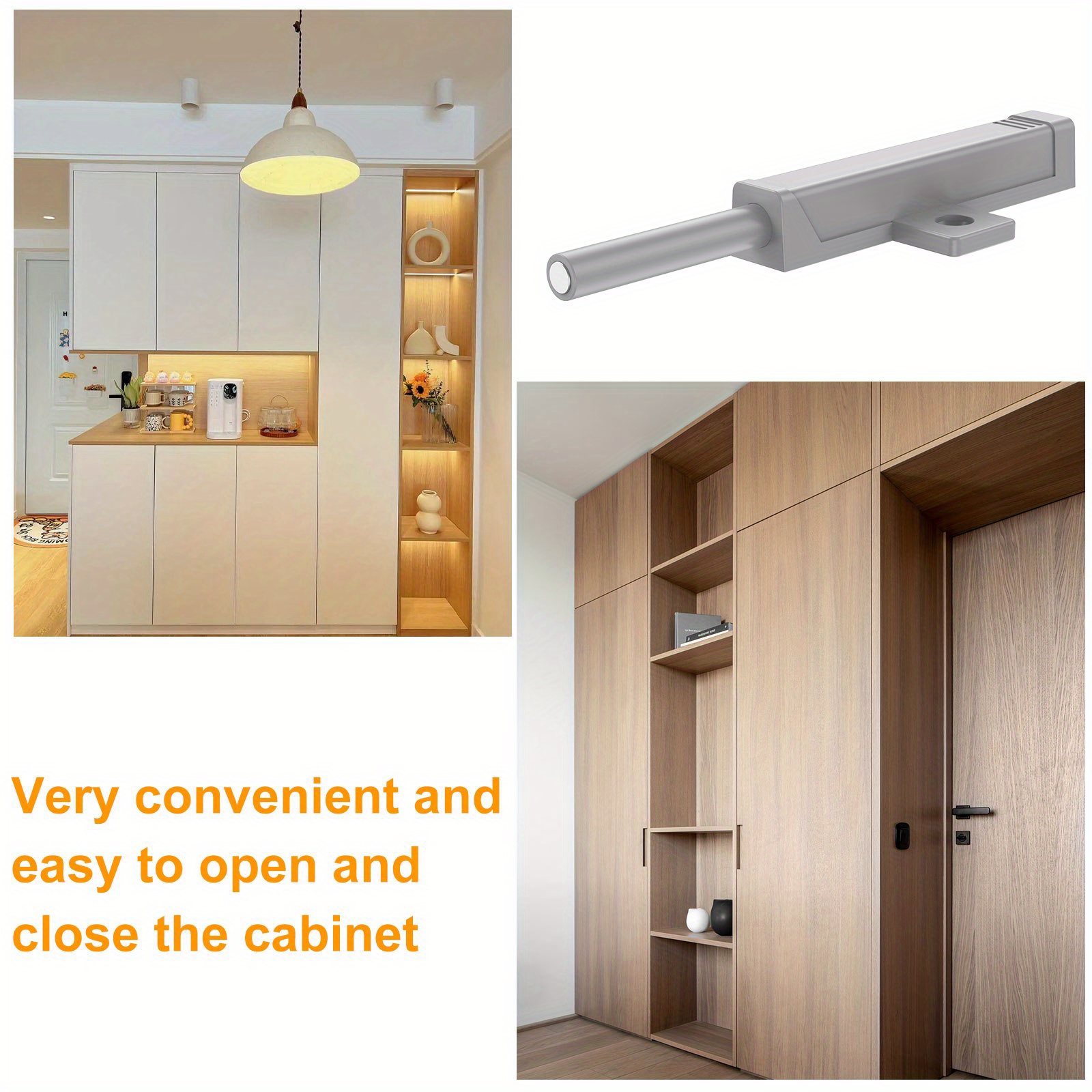 Magnetic Push Latches Cabinets Leiry Push Open Cabinet - Temu Canada