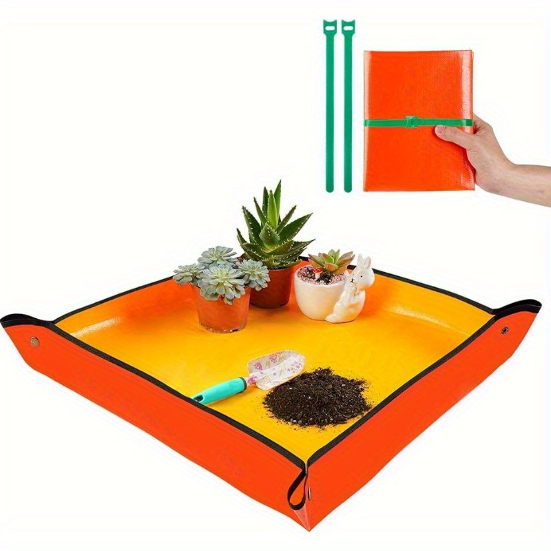 Tapis carré imperméable pour rempotage de fleurs, pliable, pour le jardin,  le travail de repiquage, tapis de jardinage Portable, Pot Succulent  d'intérieur - AliExpress