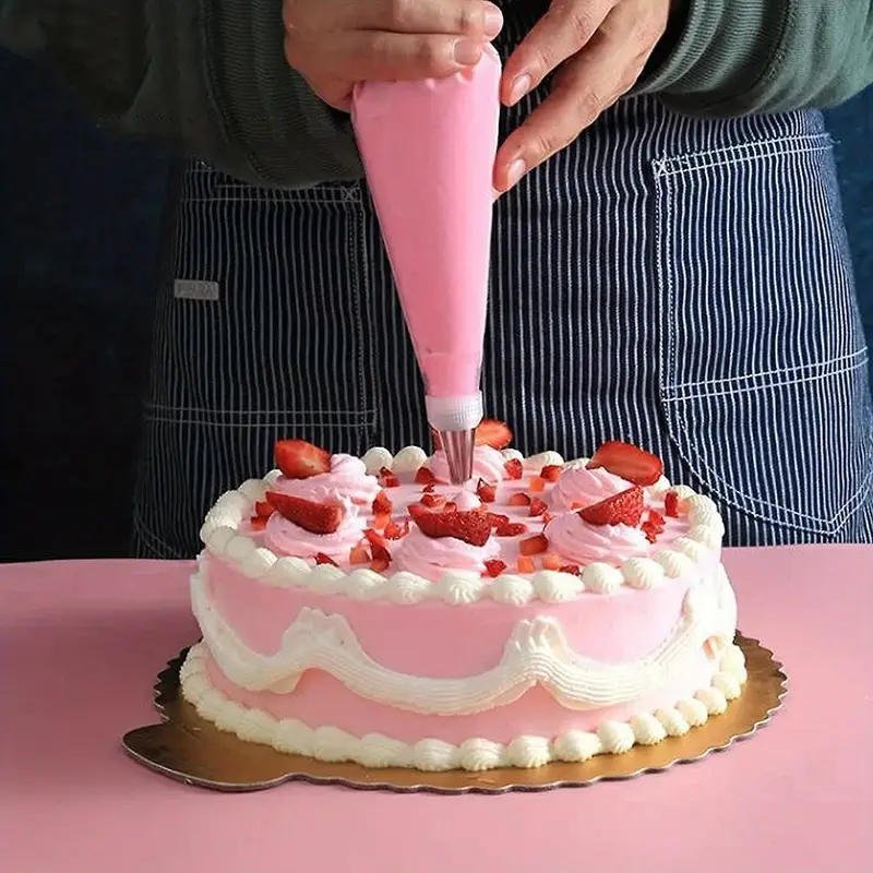 Набор инструментов для украшения тортов 15 21 33 57 шт. — мешки для кондитерских трубочек, нержавеющие стальные насадки и соединители, скребки и другие аксессуары, подходящие для любителей тортов и начинающих, материалы для самостоятельного изготовления тортов, инструменты для выпечки, детали 1