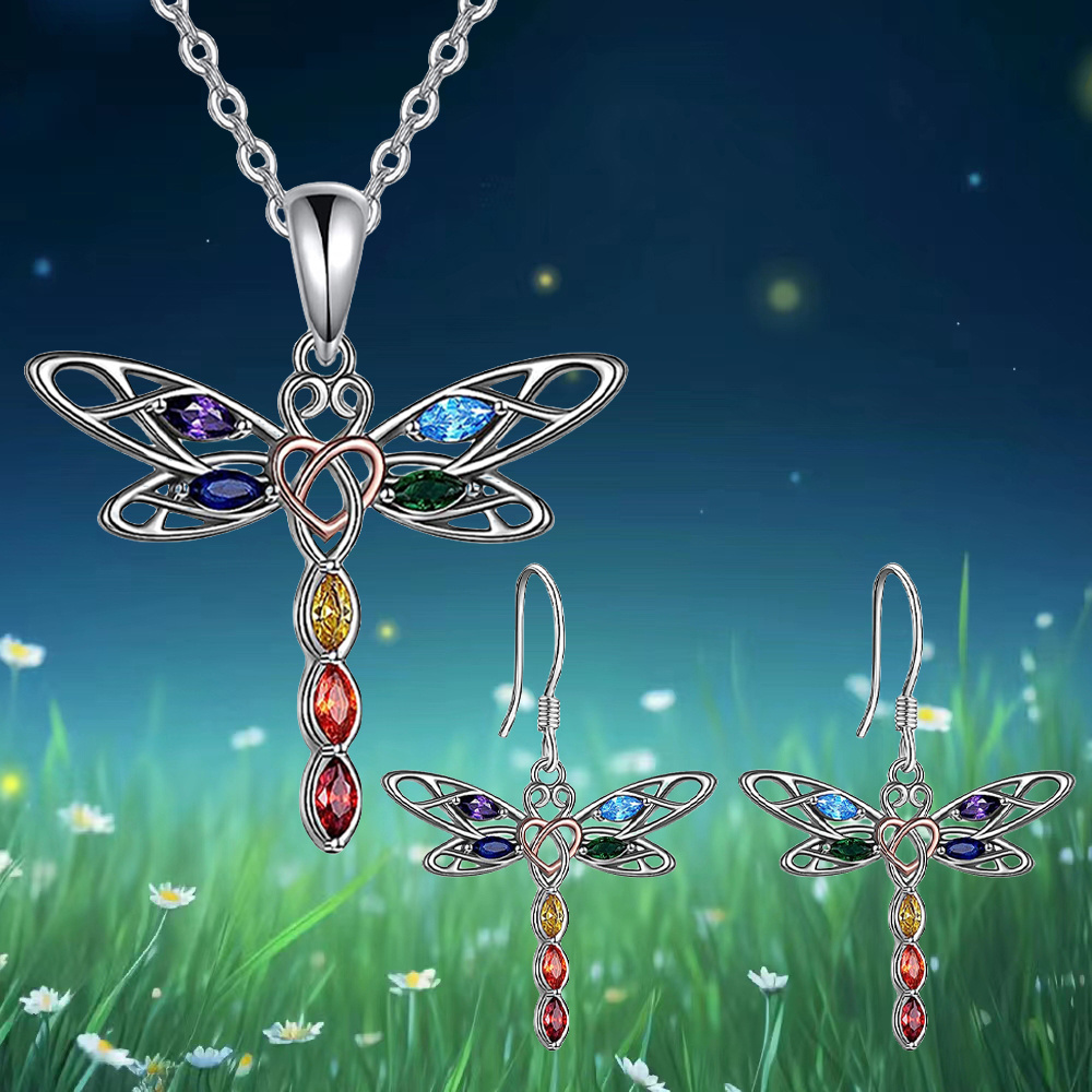 Jewelry Dragonfly Elegant Gold Silver Pieces Temu