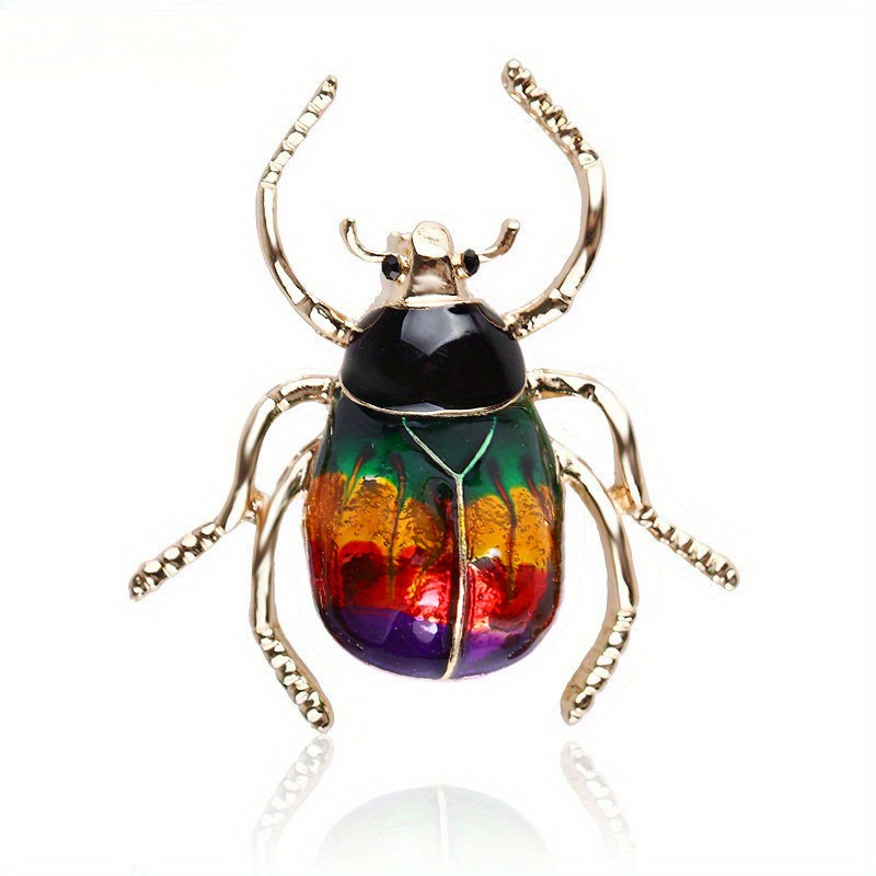 1pc, Pendentif De Jardin D'insectes En Métal Créatif, Pendentif D'insectes  En Métal Coloré Vif