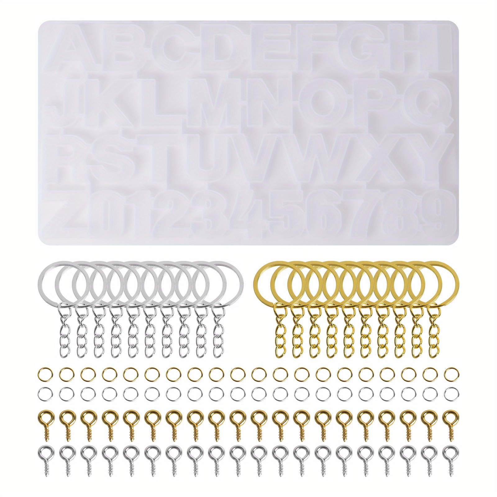 1pc Alphabet Earring Pendants Silicone Mold Mini Epoxy Resin - Temu