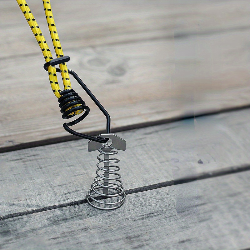 5pcs Tent Elastic Rope Bungee Cord Hooks for Camping, Boats, and Luggage