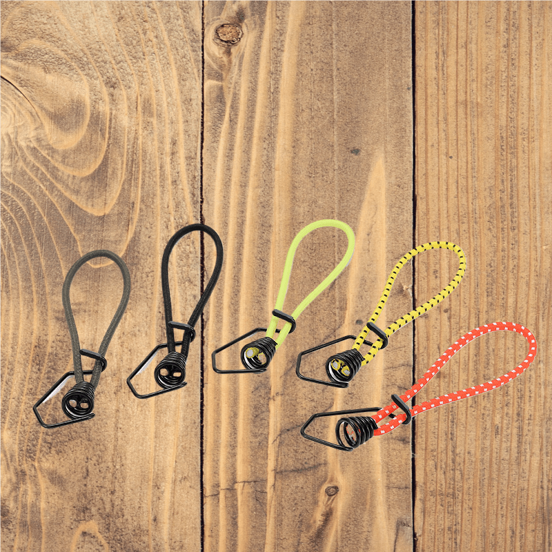 5pcs Tent Elastic Rope Bungee Cord Hooks for Camping, Boats, and Luggage