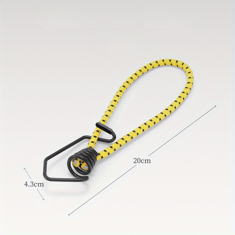 5pcs Tent Elastic Rope Bungee Cord Hooks for Camping, Boats, and Luggage