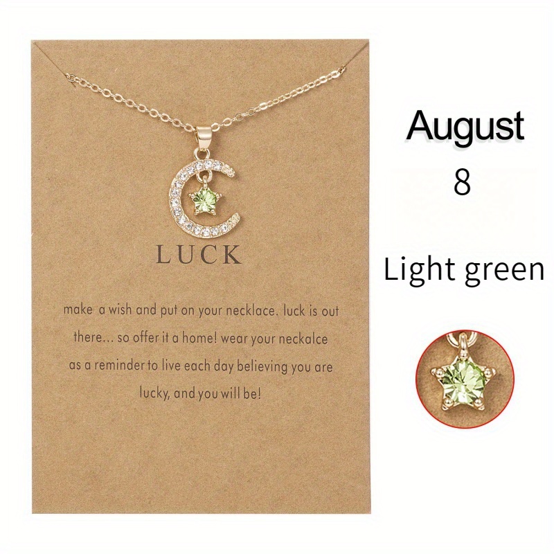 Necklace of the hot sale moon on your birthday