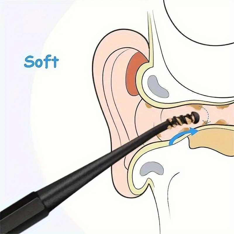 Soft Silicone Ear Pickers Ear Wax Remover Ear Cleaning Scoop
