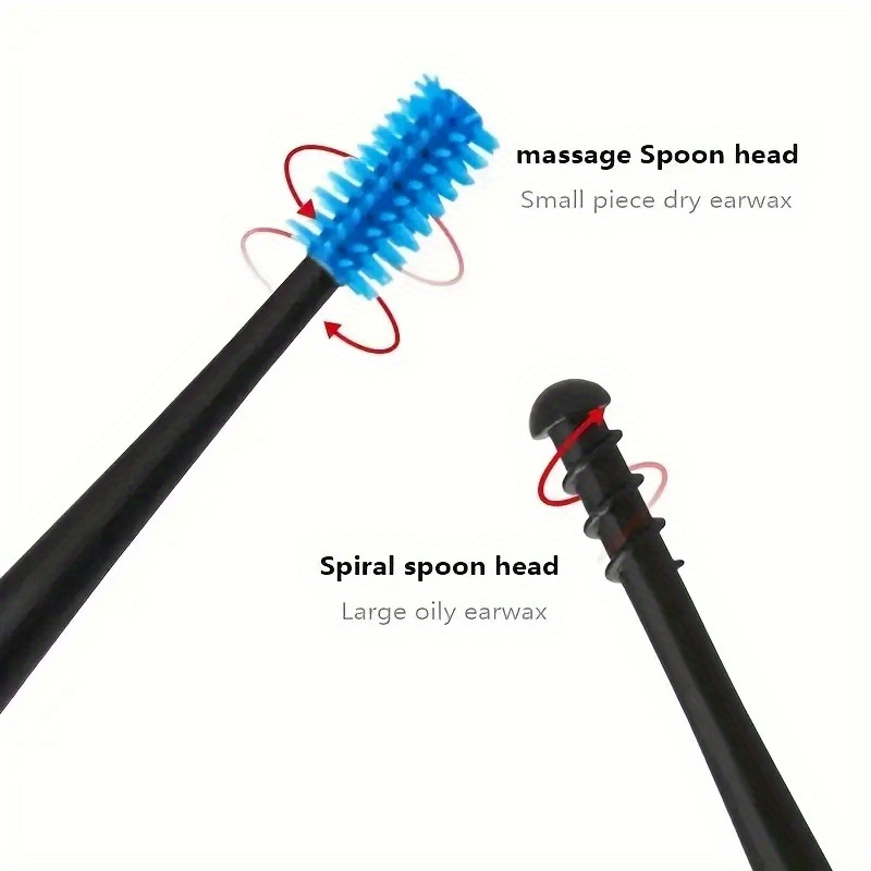 Soft Silicone Ear Pickers Ear Wax Remover Ear Cleaning Scoop