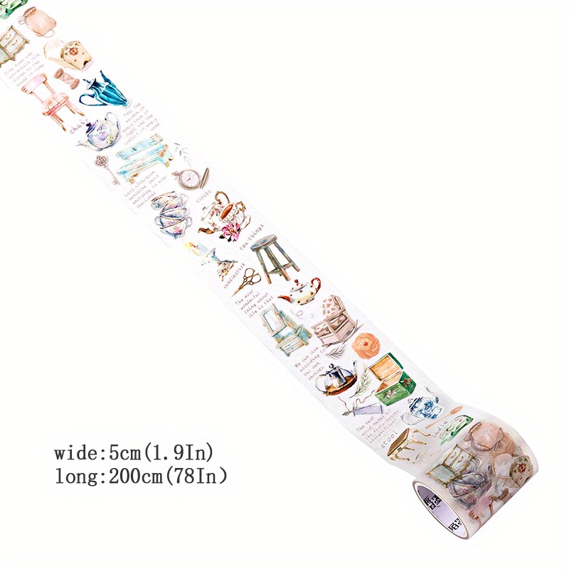 Flower Architectural Scrapbook Tape Sticker DIY Decoration