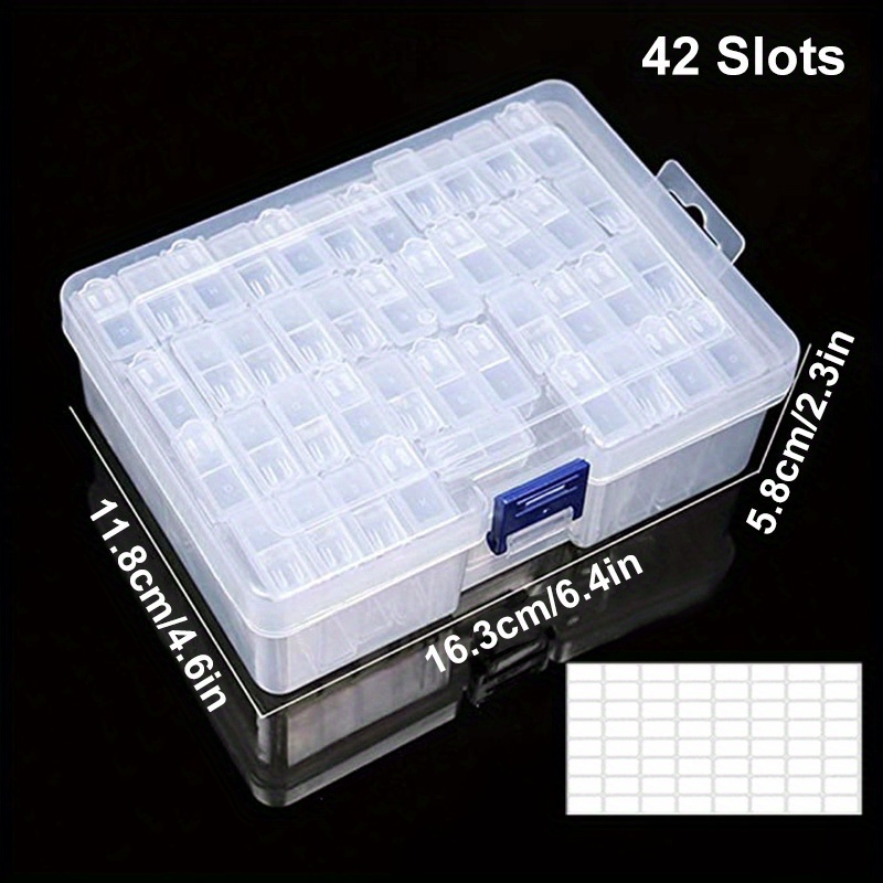 Boîte Stockage Graines Mumisuto 64 Cases - Avec Étiquettes Et Pince - Organisateur Jardinage Transparent